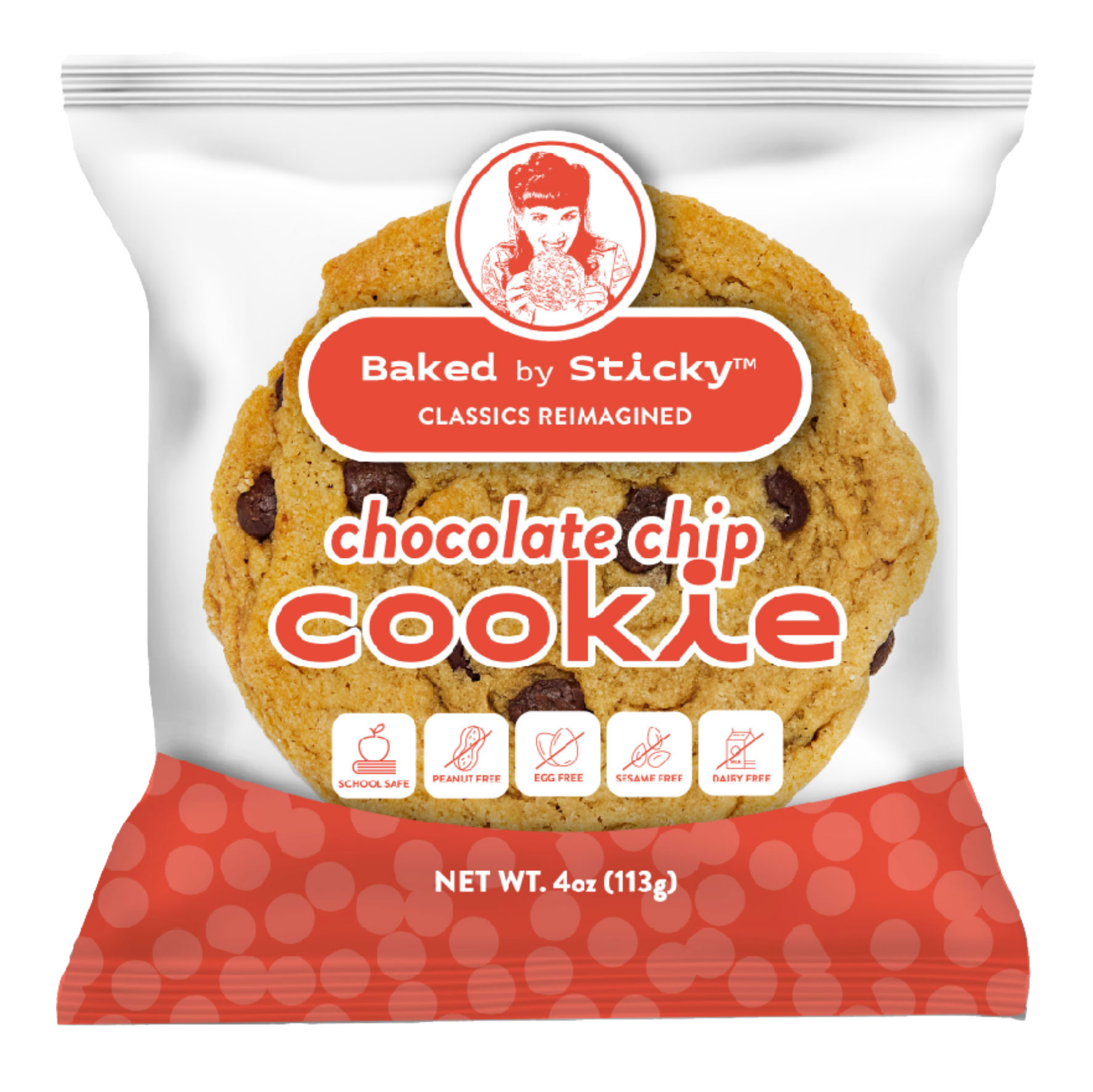 Baked by Sticky Single Chocolate Chip Cookie Baked by Sticky Single Chocolate Chip Cookie