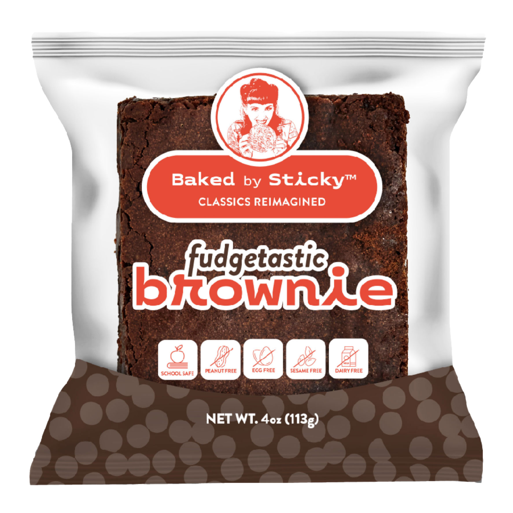 Baked by Sticky Single Fudgetastic Brownie Baked by Sticky Single Fudgetastic Brownie